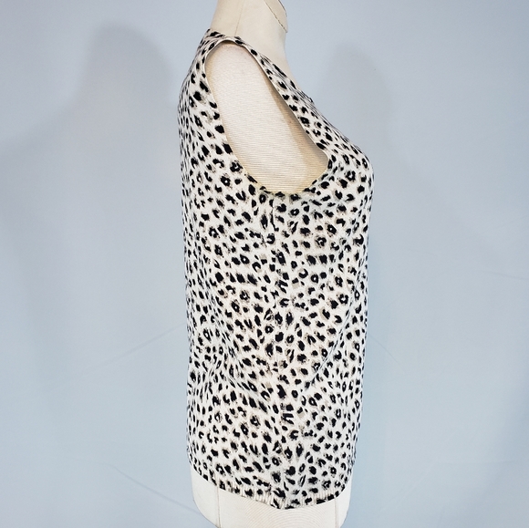 Pursuits, Ltd. Animal print sleeveless top size Sm - Picture 4 of 6